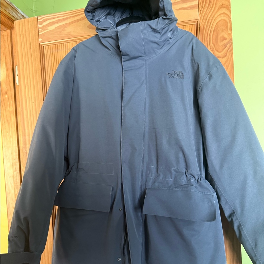 The North Face Charcoal Gray Aviator Expedition Arctic Parka Coat. Men’s XL